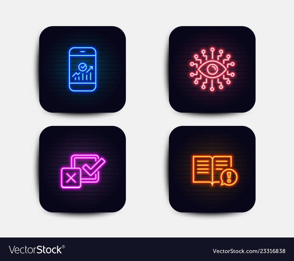 Artificial intelligence checkbox and smartphone Vector Image Artificial intelligence checkbox and smartphone
