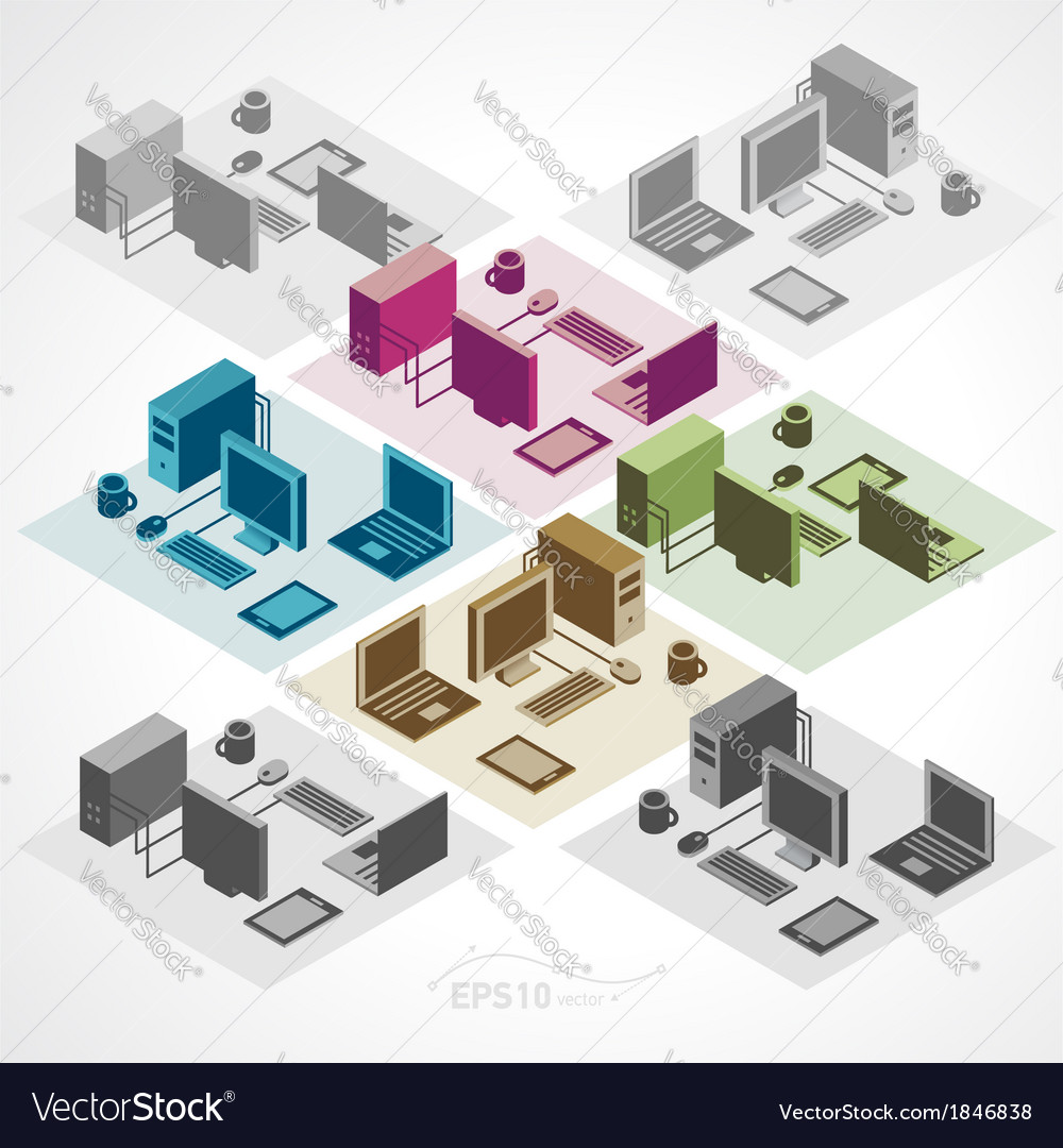 Computer & Tablet Icons Set