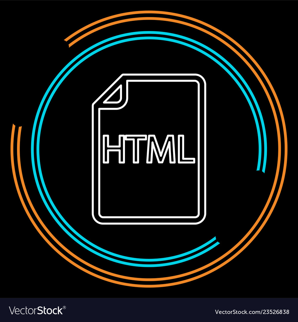 Download html document icon - file format