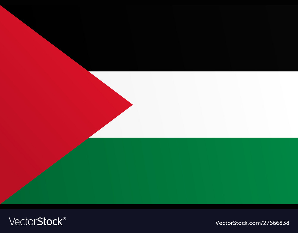 Flag palestine with transition color - image Vector Image Flag palestine with transition color - image