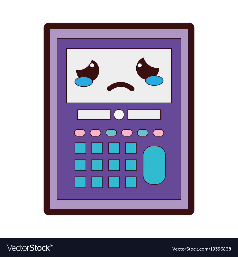 Full color crying and tender calculator object