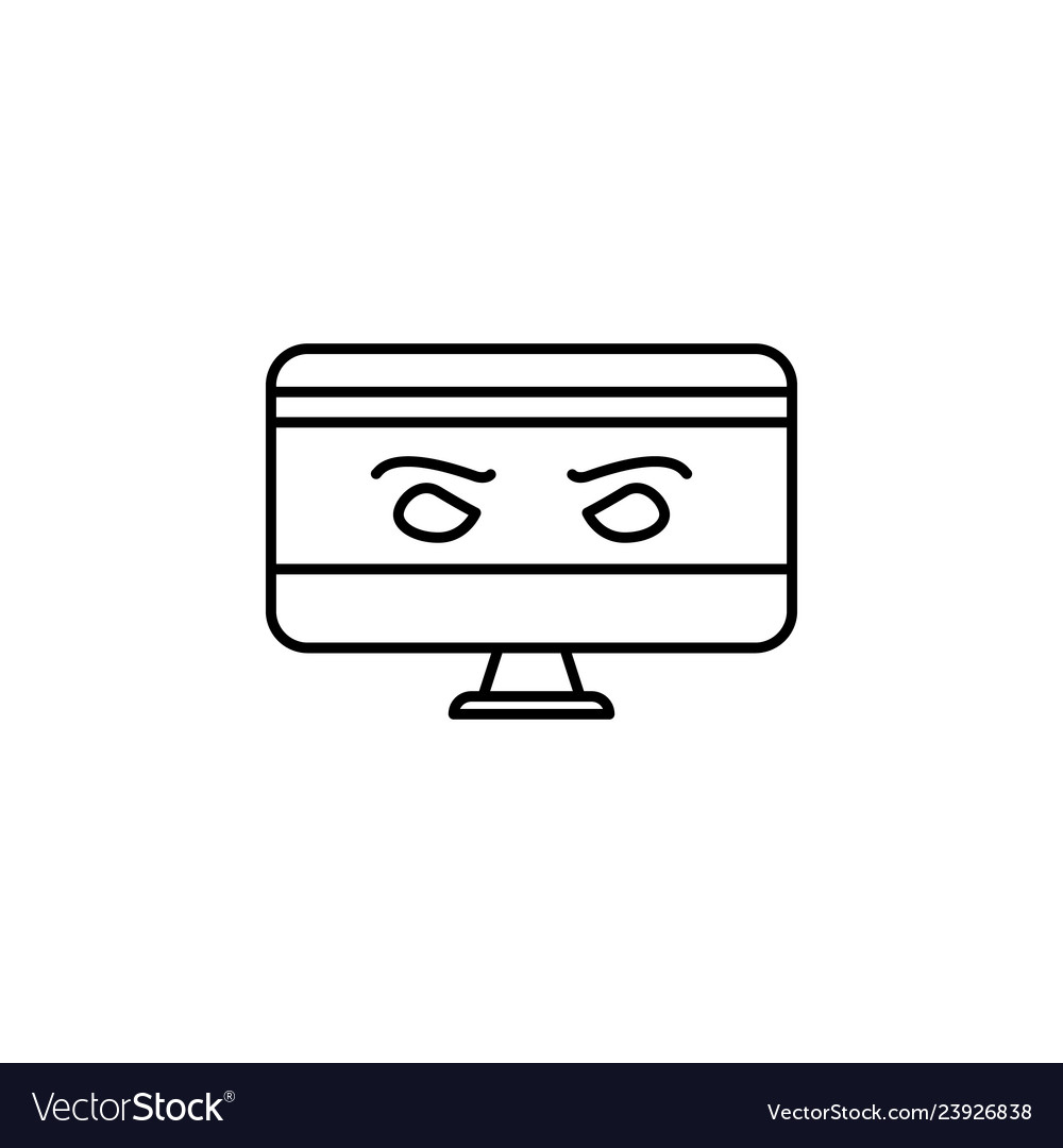 Hacker spyware icon on white background can