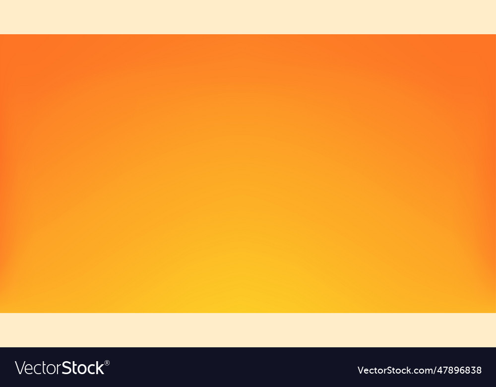 Orange gradient abstract background studio empty vector image Orange gradient abstract background studio empty