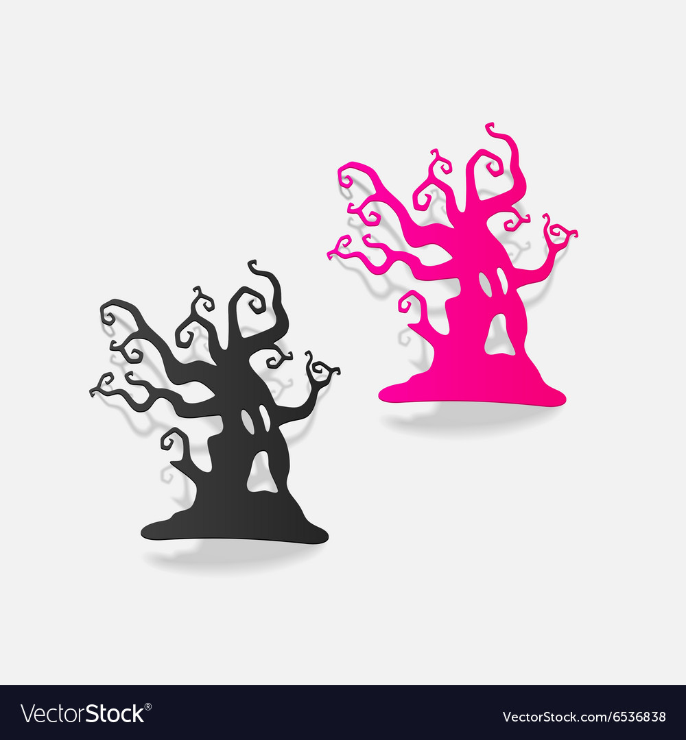 Realistic design element tree