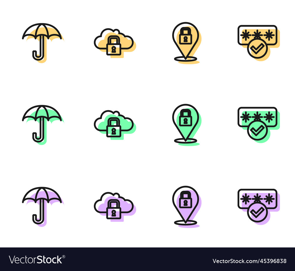 Set line lock umbrella cloud computing