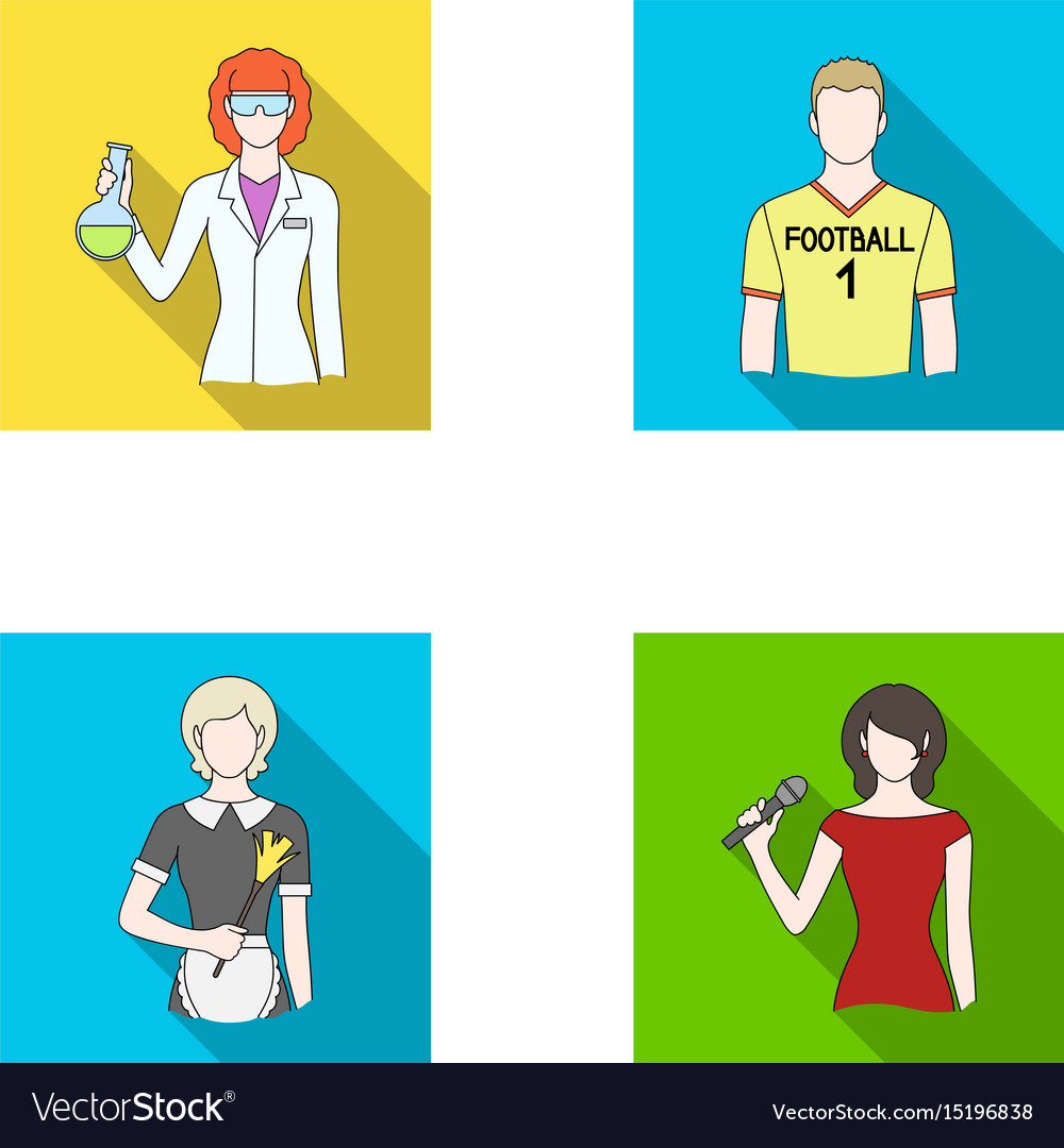 Woman chemist football player hotel maid singer