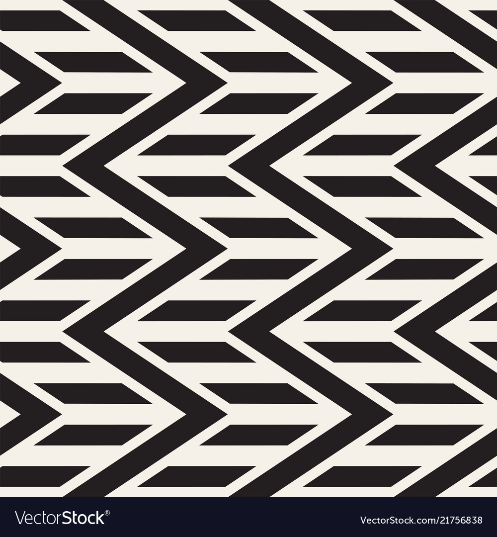 Zigzag Line Pattern - Monochrome