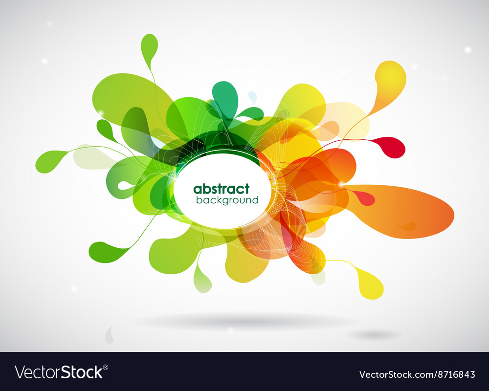 Abstract colored background with circles