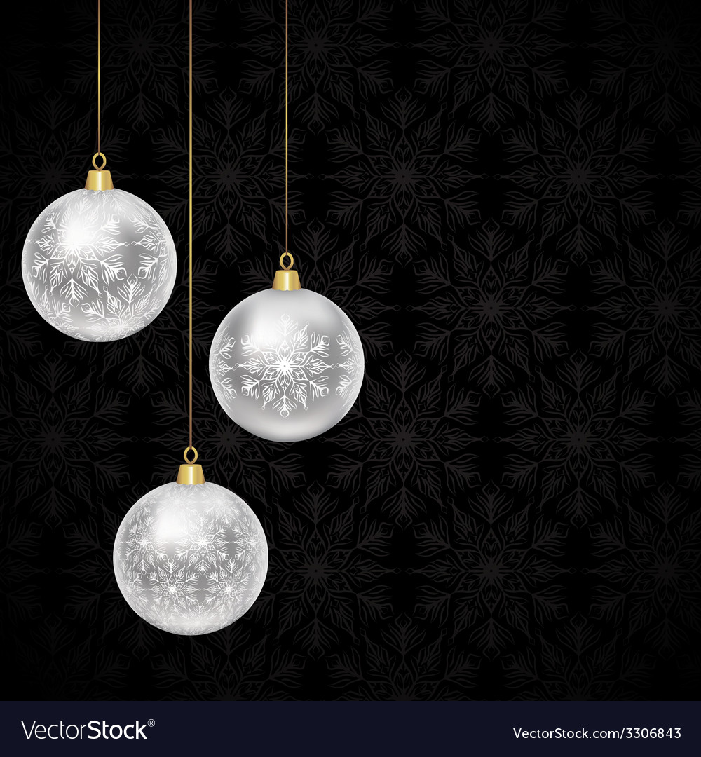 Christmas baubles Royalty Free Vector Image - VectorStock