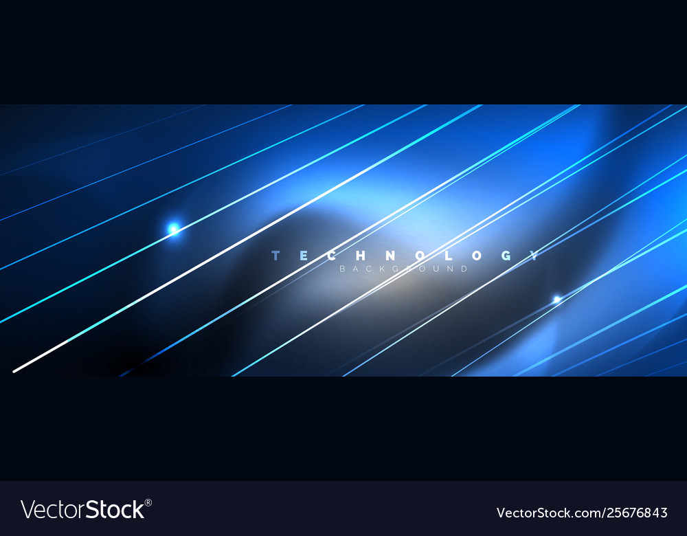Color light with lines outer space background vector image Color light with lines outer space background