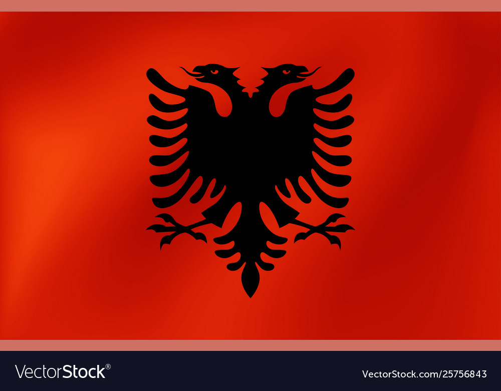National flag albania for sports competition vector image National flag albania for sports competition