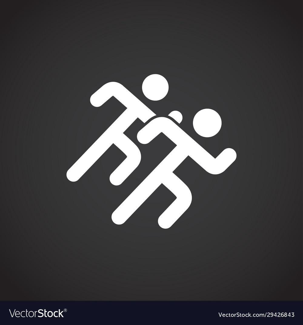 Running related icon on background for graphic vector image Running related icon on background for graphic