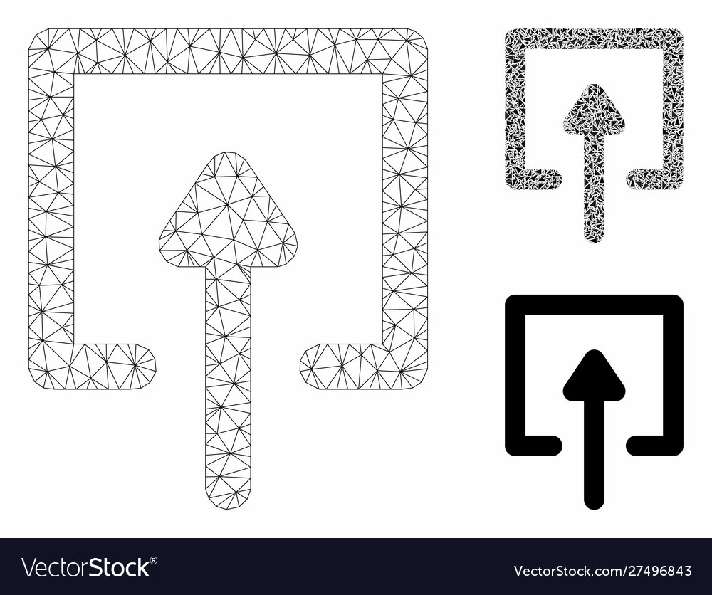 Upload mesh network model and triangle vector image Upload mesh network model and triangle