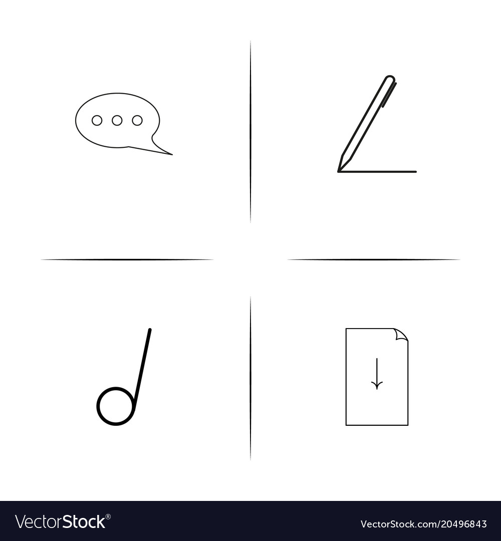 Web und Text einfache lineare Symbole gesetzt umrissen