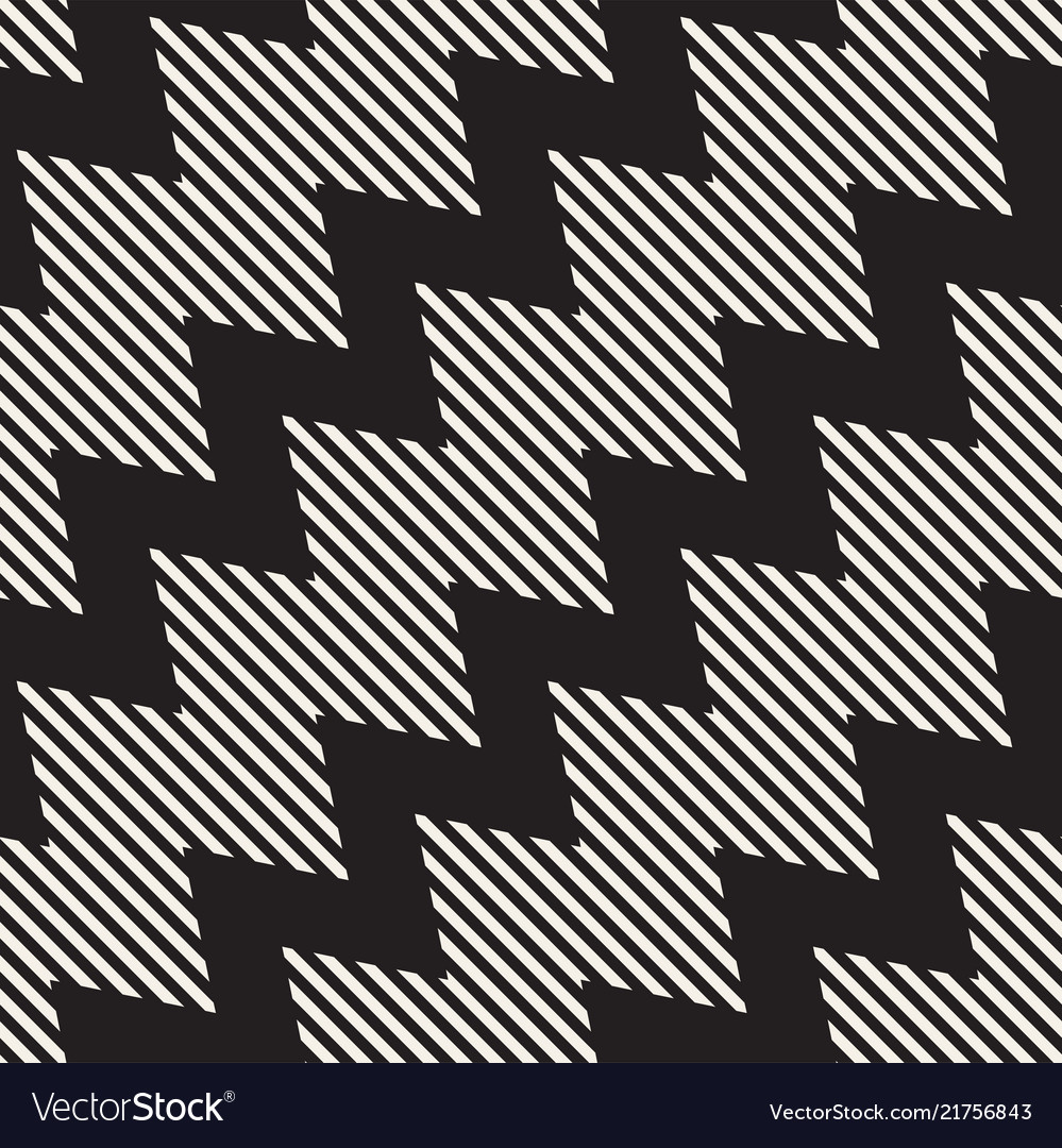 Zigzag Line Pattern - Monochrome
