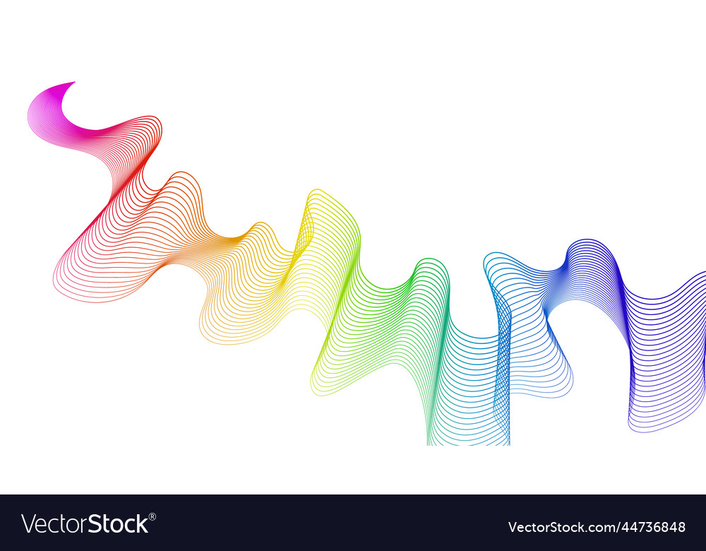 Abstract backdrop with wave gradient lines vector image Abstract backdrop with wave gradient lines