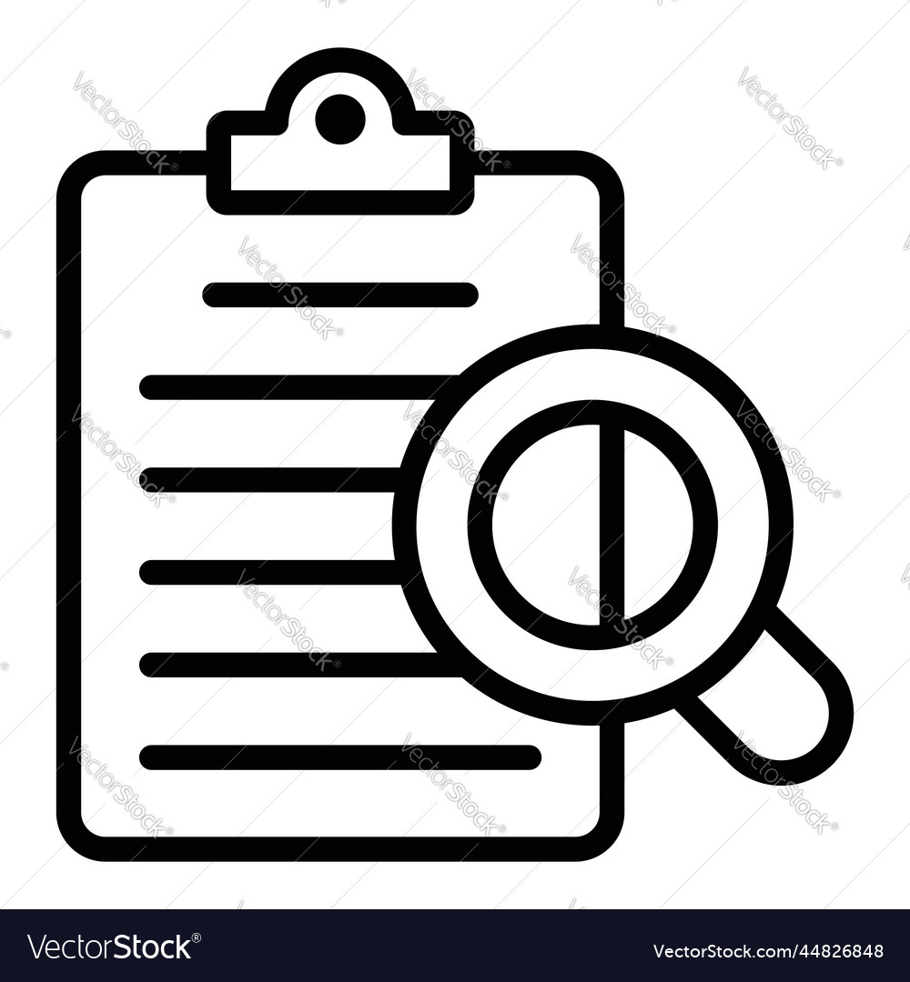 Audit file icon user interface as a simple sign