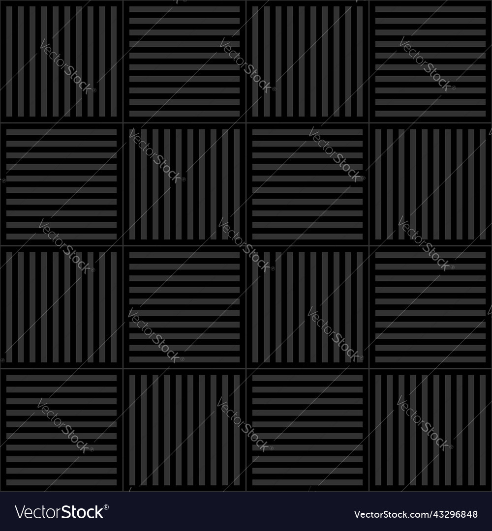 Black background pattern gray lines seamless vector image Black background pattern gray lines seamless