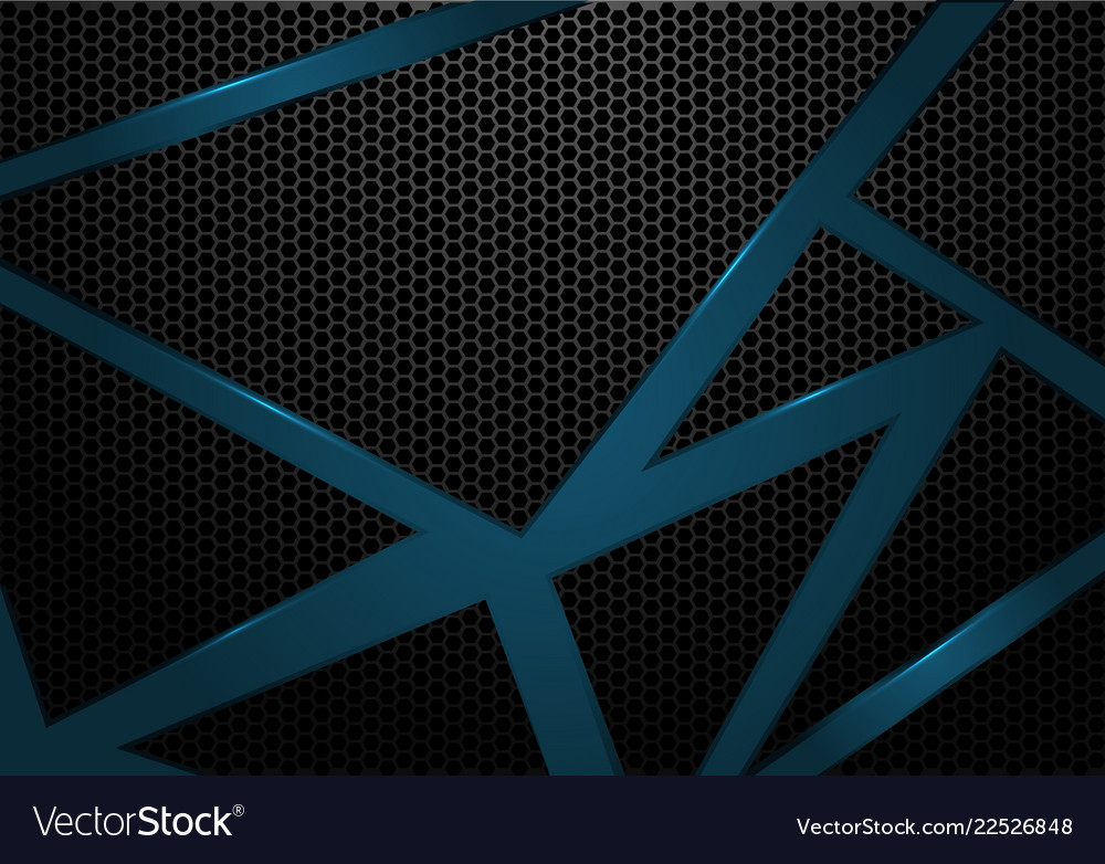 Blue Triangle Mesh