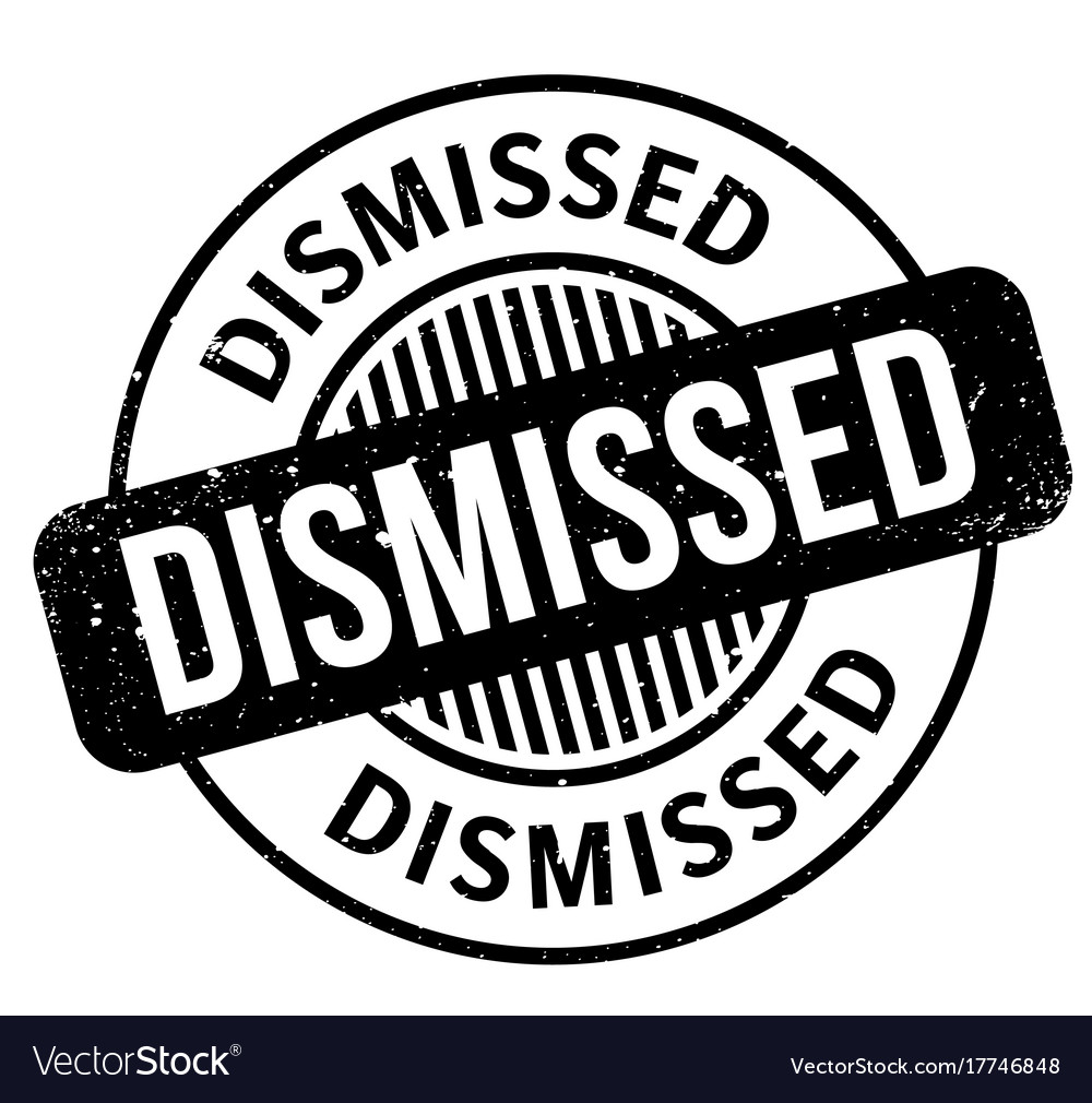 Dismissed text rubber stamp Royalty Free Vector Image