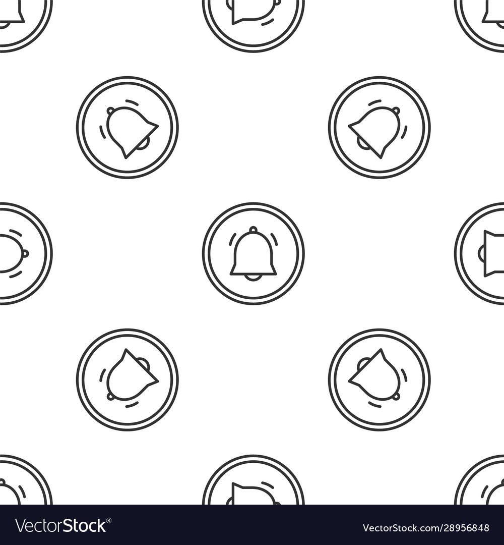 Grey line circle button and chat notification icon Vector Image Grey line circle button and chat notification icon