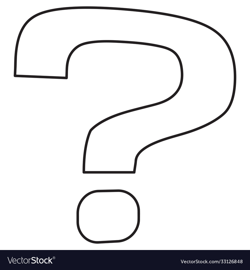 Linear question mark