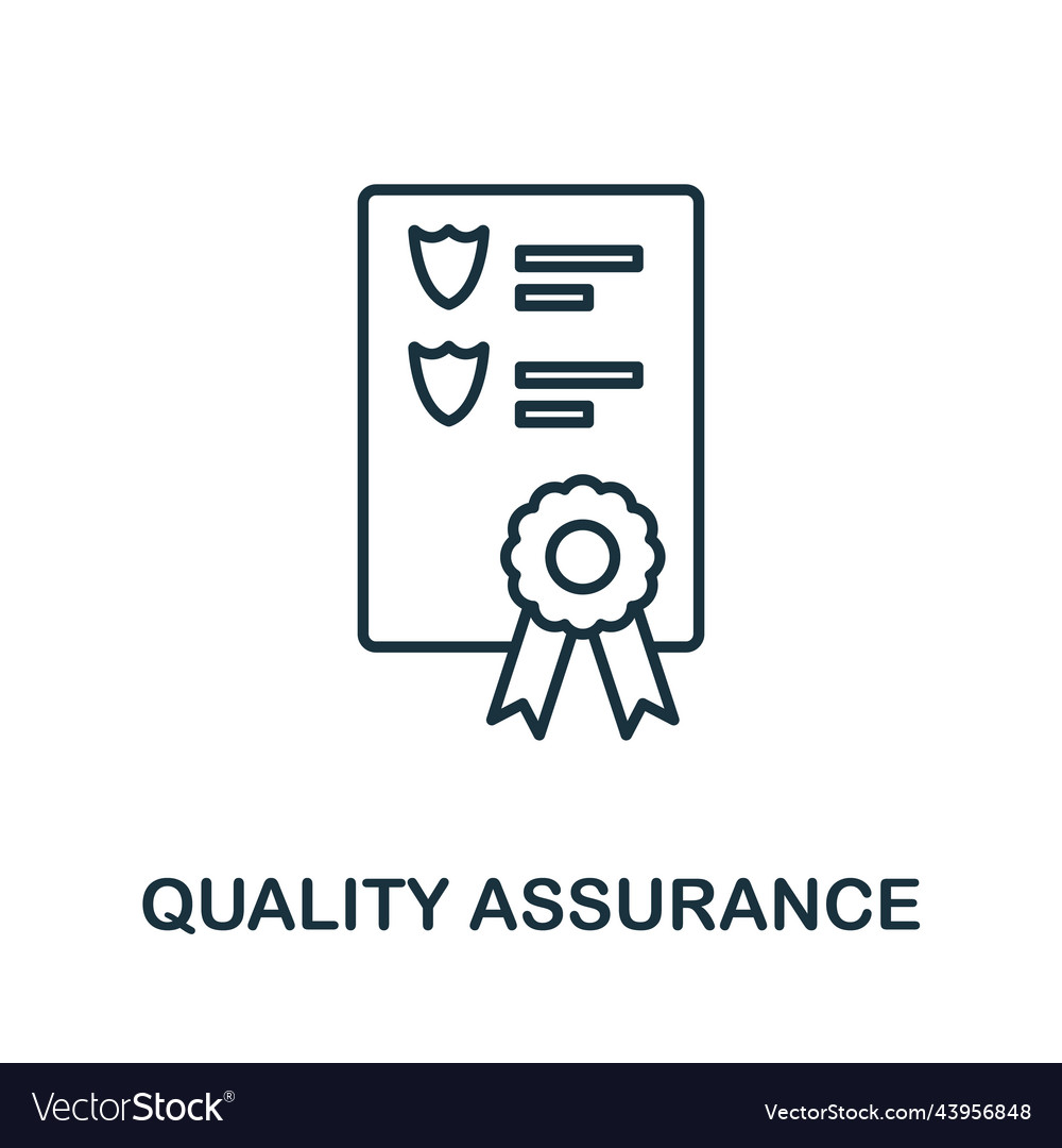 Quality assurance icon simple element from agile
