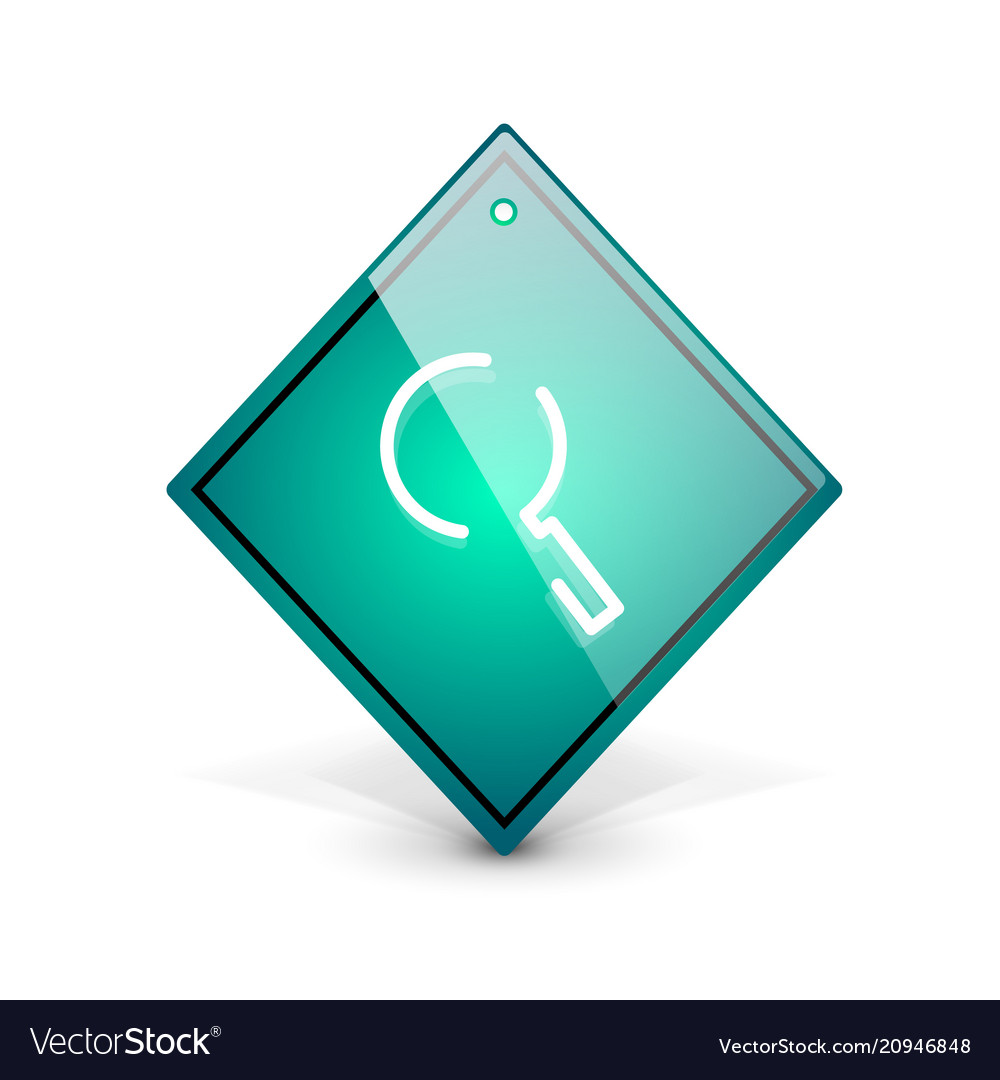 Search magnifier web button magnify icon modern vector image Search magnifier web button magnify icon modern