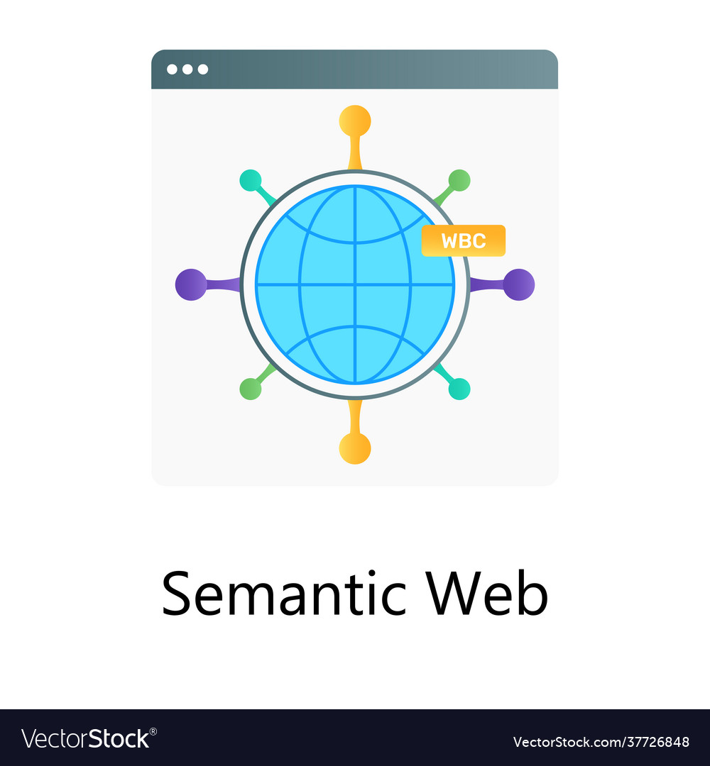 Semantic web Royalty Free Vector Image - VectorStock