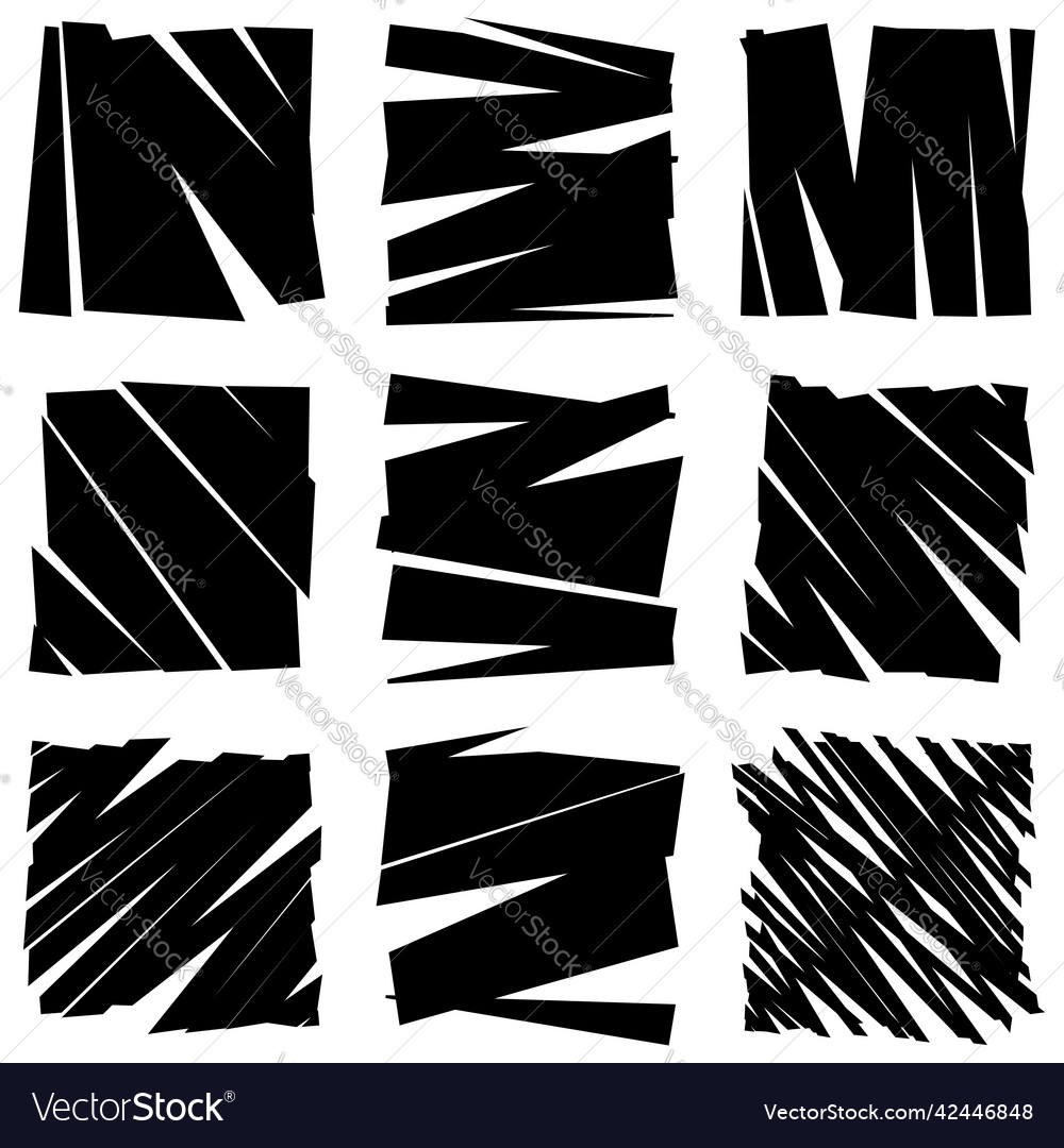 Slit slash fracture texture effect element