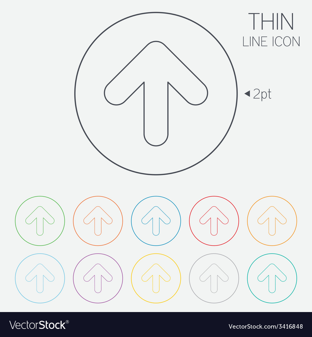 Upload sign icon button