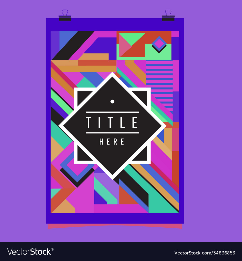 Abstract colorful geometric pattern background Vector Image Abstract colorful geometric pattern background