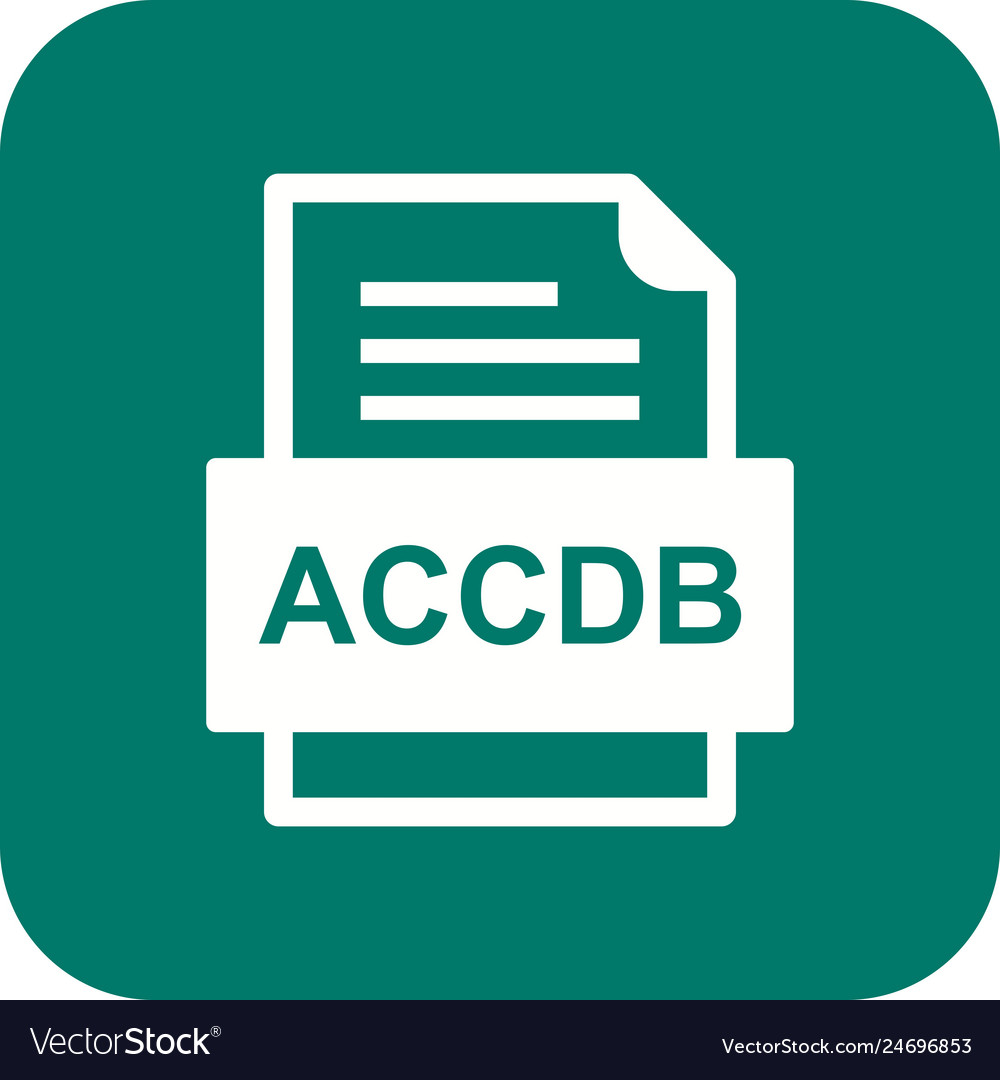 Accdb file document icon
