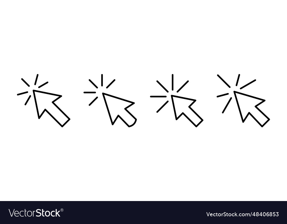 Click icon cursor pointer sign