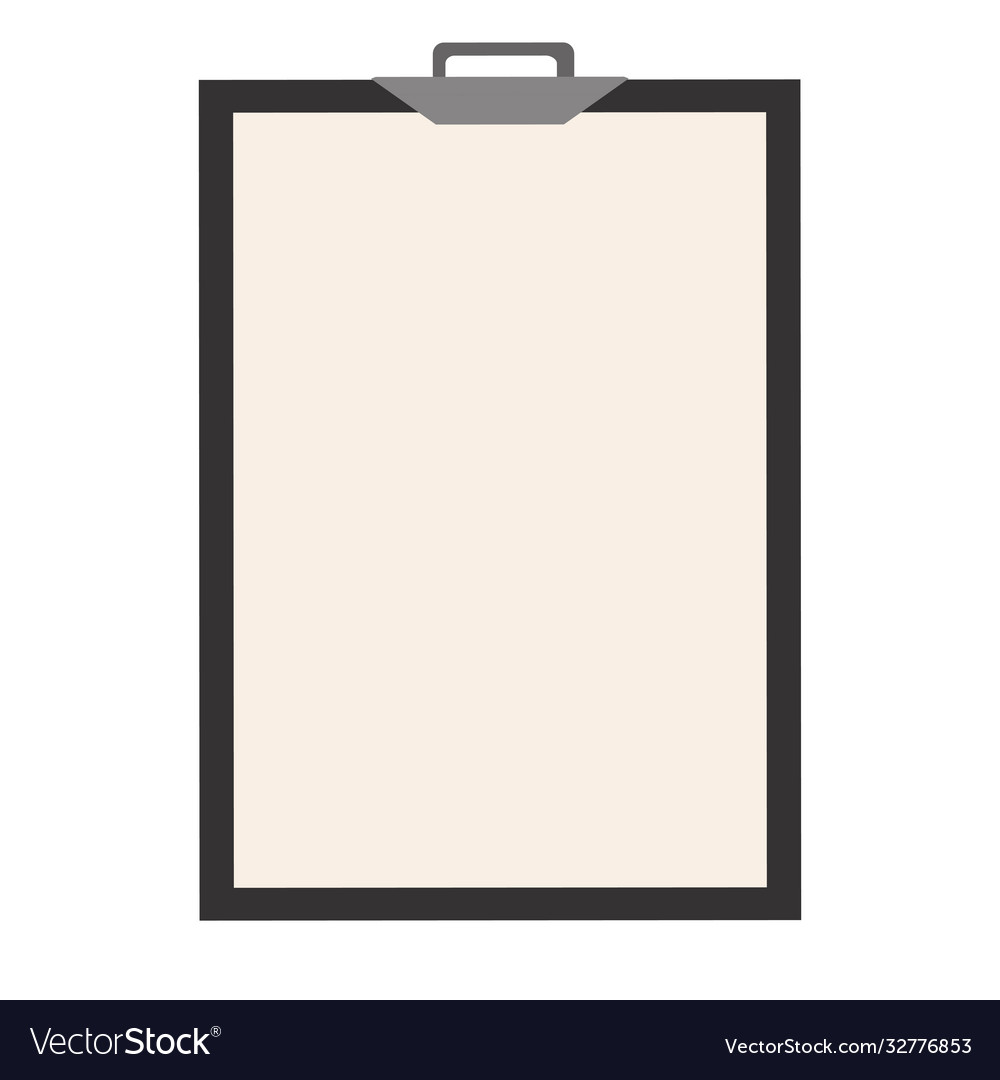 Clipboard und weißes Blankpapier isoliert vector image Clipboard und weißes Blankpapier isoliert
