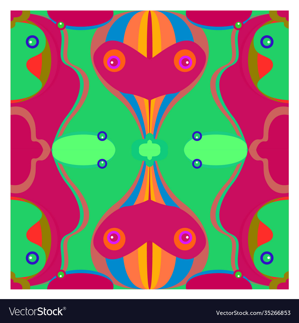Colorful geometric and curve background pattern