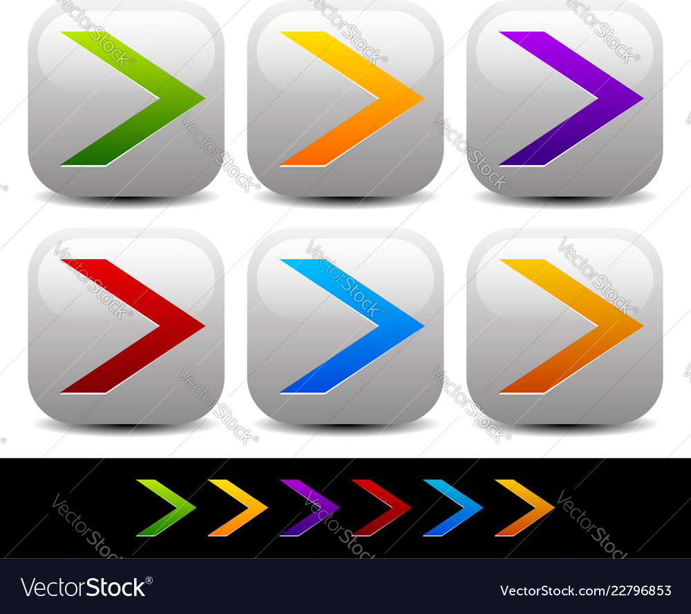 Colorful sharp arrowheads pointing right