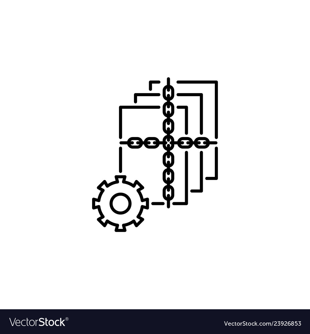 Hacker lock icon on white background can be used