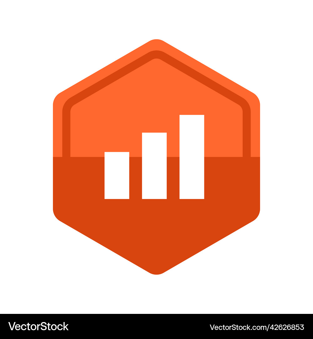 Infographic hexagonal icon Royalty Free Vector Image