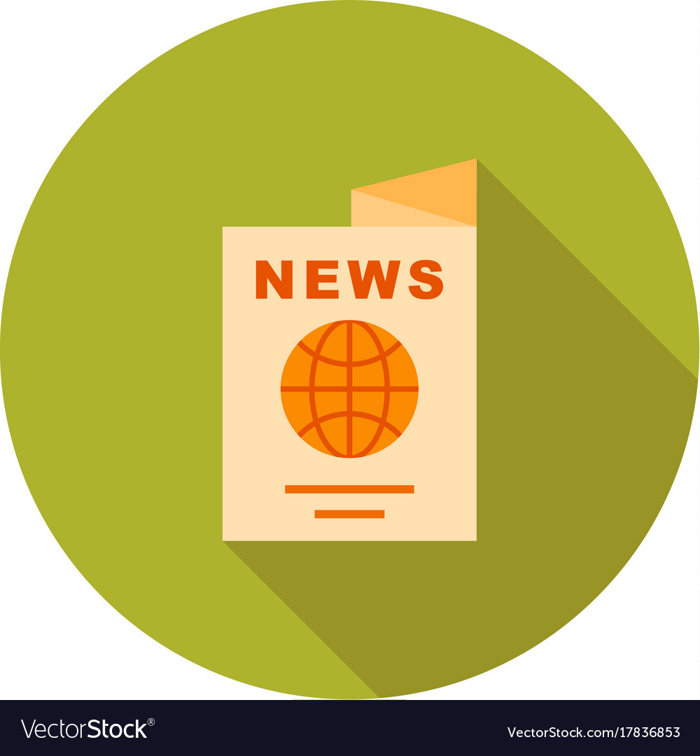 International newspaper Royalty Free Vector Image