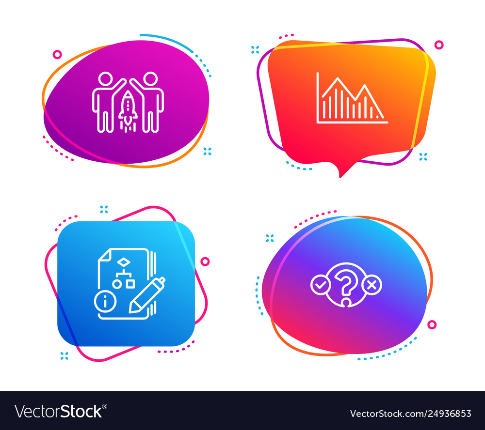 Investment graph partnership and algorithm icons