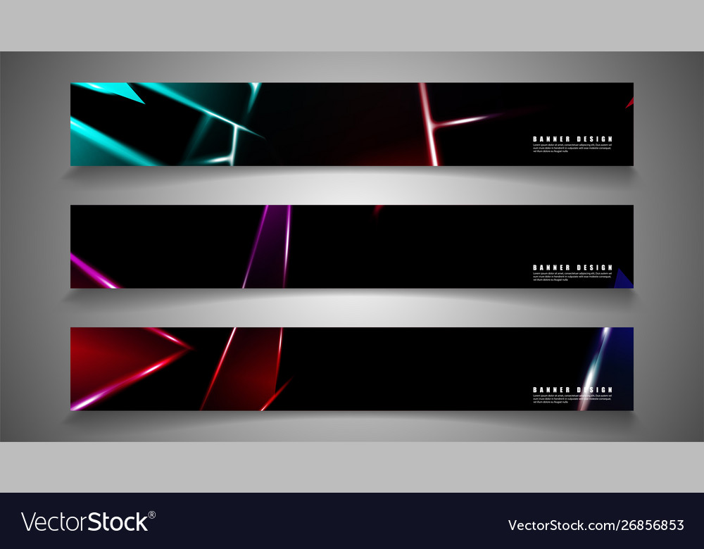 Minimal banner design triangular shape vector image Minimal banner design triangular shape