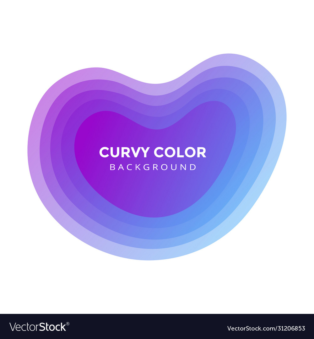 Modern liquid abstract blur blob element graphic
