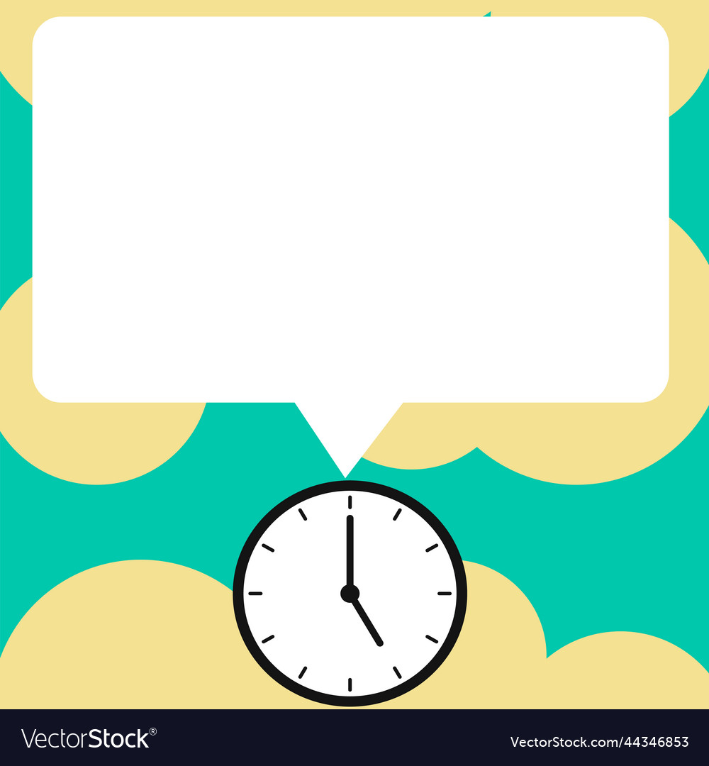 Presenter with conversation bubble showing new vector image Presenter with conversation bubble showing new