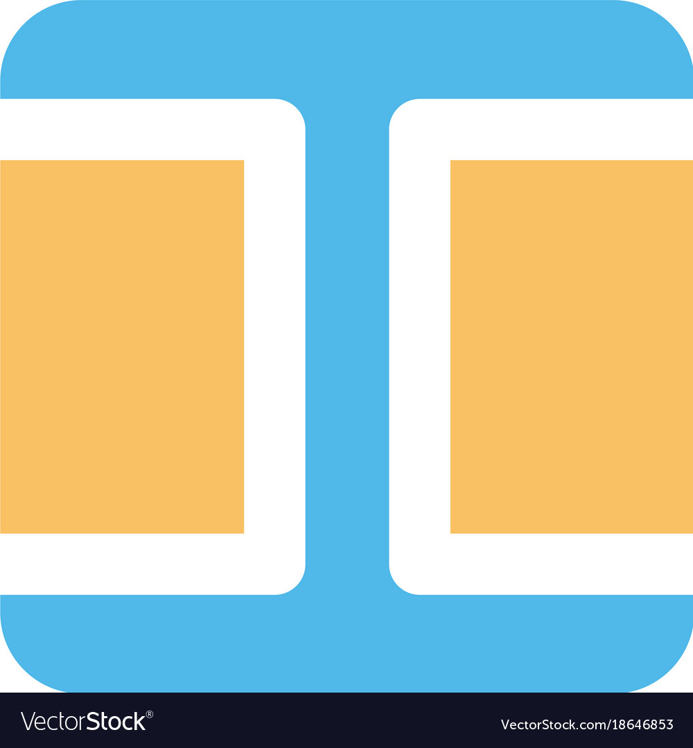 Square box shape style modern icon logo