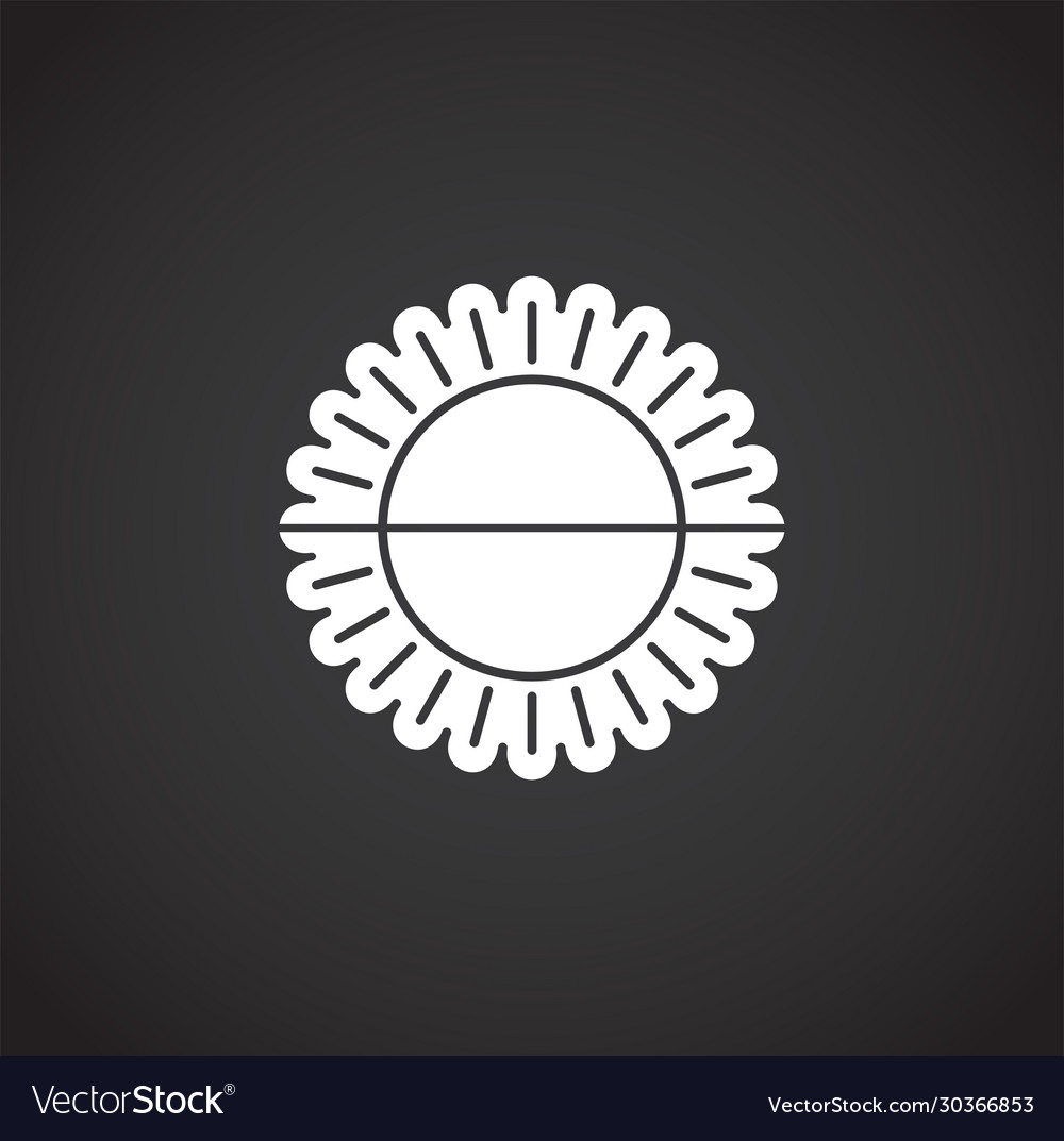 Sun related icon on background for graphic and web vector image Sun related icon on background for graphic and web