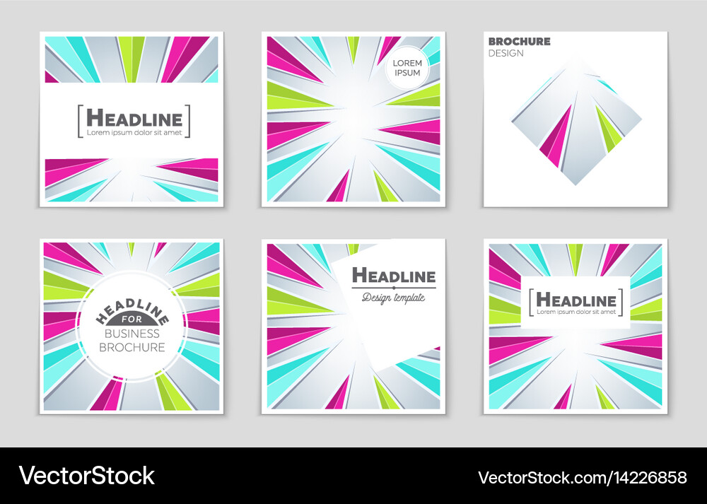 Abstract layout background set for art Royalty Free Vector