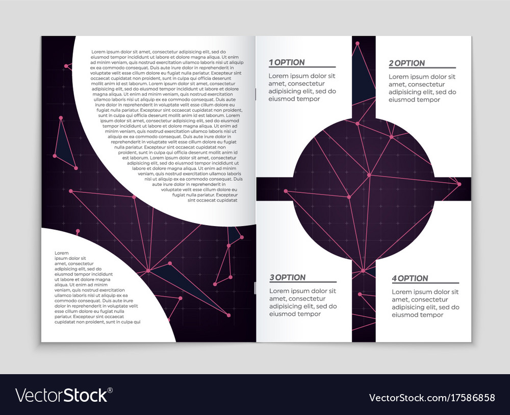 Abstract layout background set for art