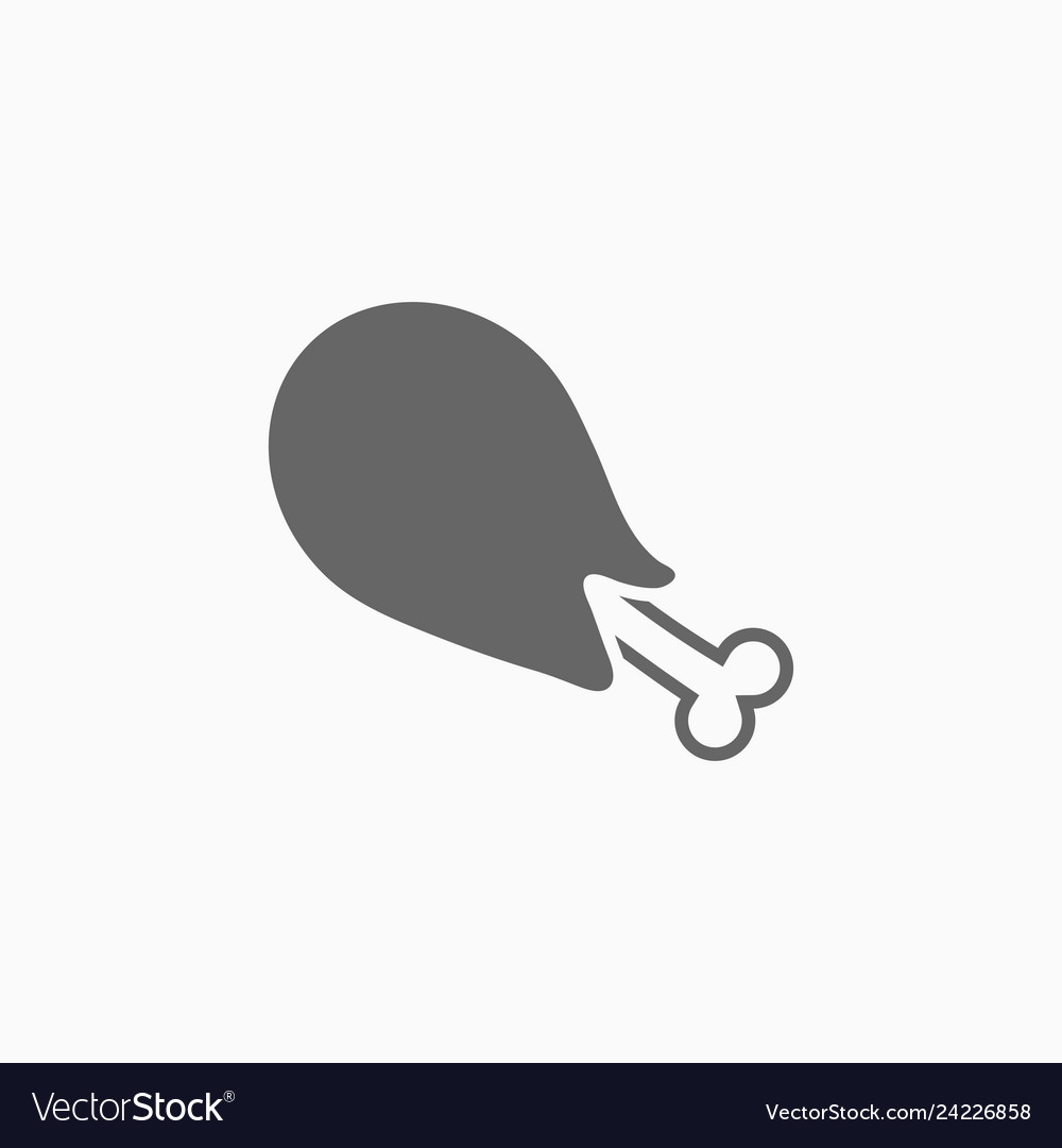 Chicken drumstick icon