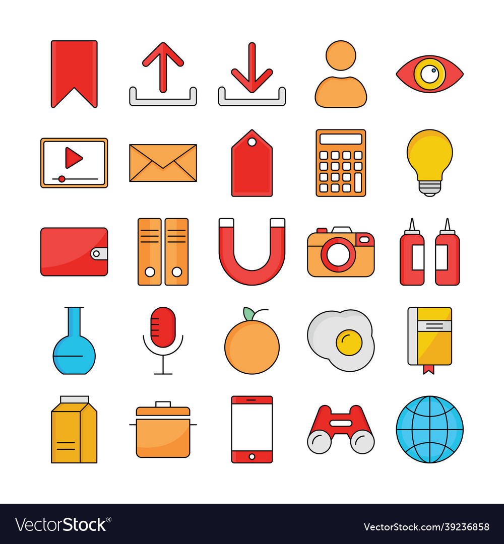 Daily use isolated icon which can easily mo